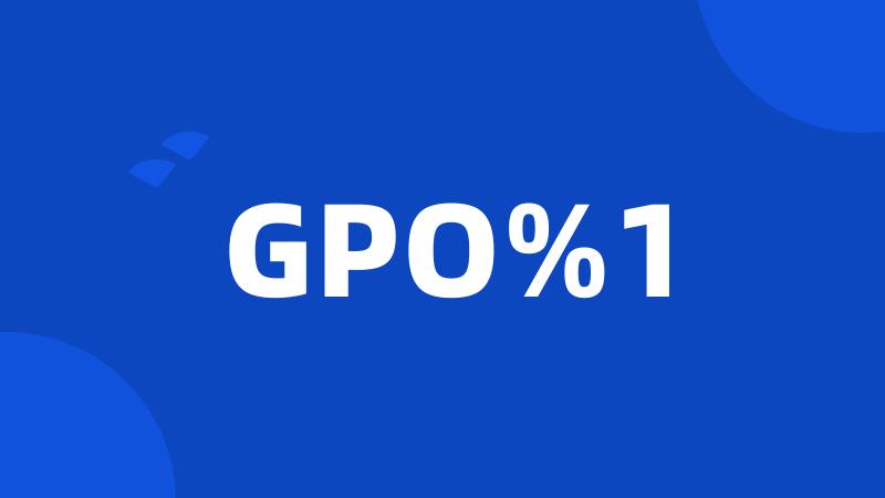 GPO%1