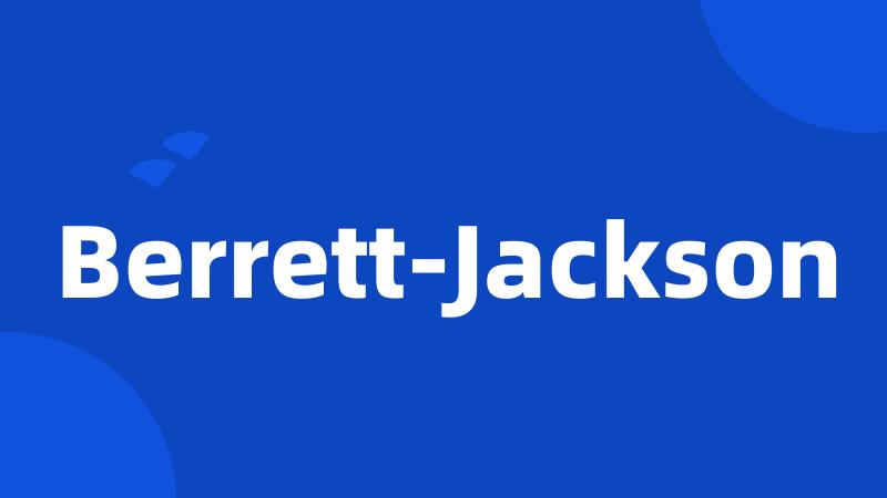 Berrett-Jackson