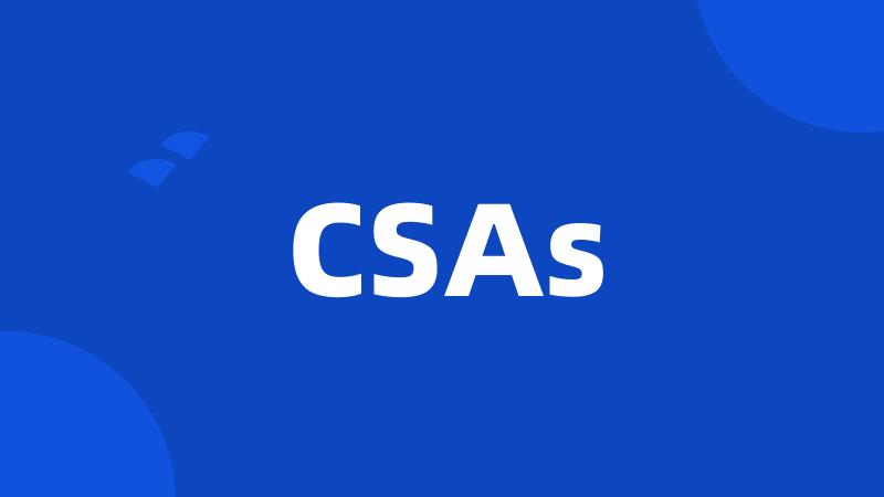 CSAs