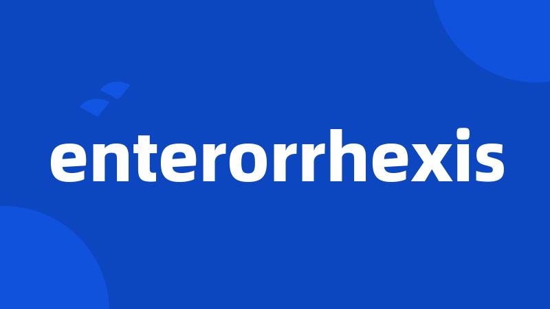 enterorrhexis