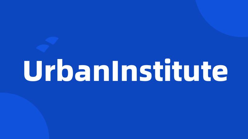 UrbanInstitute