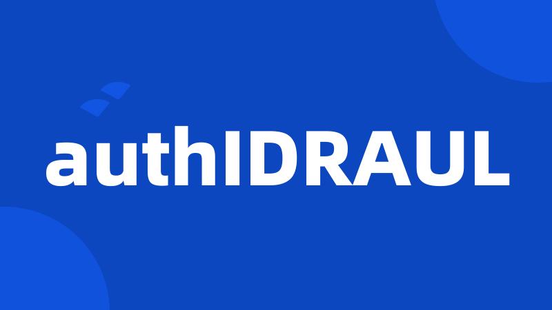 authIDRAUL