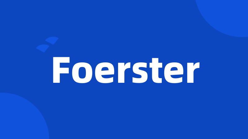 Foerster