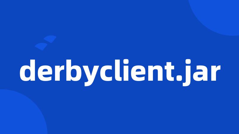 derbyclient.jar