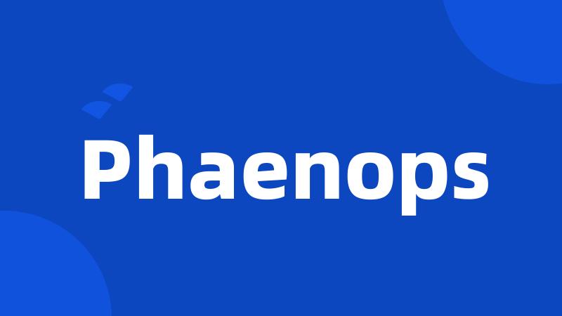 Phaenops