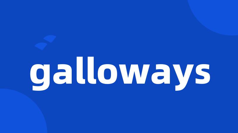 galloways