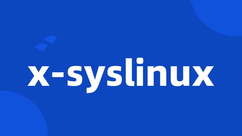 x-syslinux