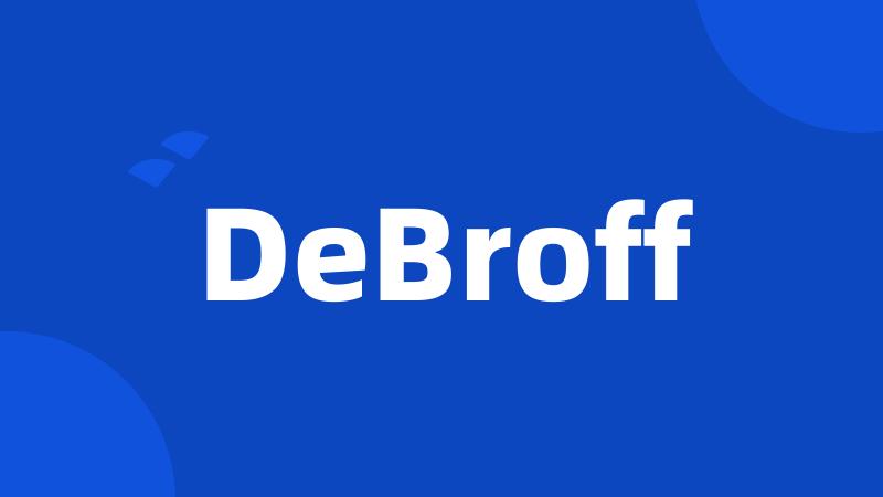 DeBroff