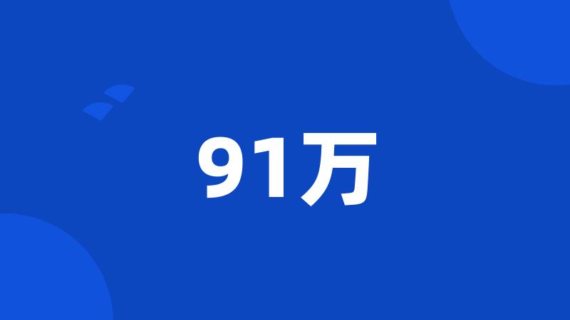 91万