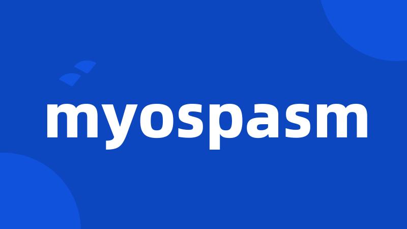 myospasm