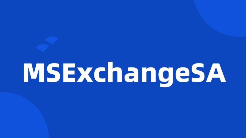 MSExchangeSA