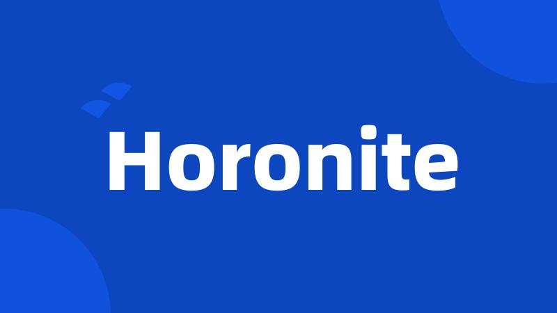 Horonite