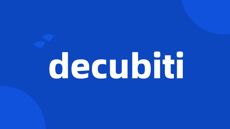 decubiti