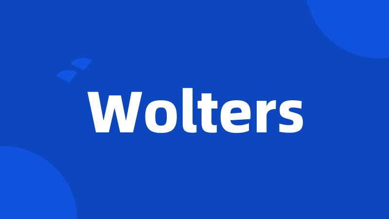 Wolters