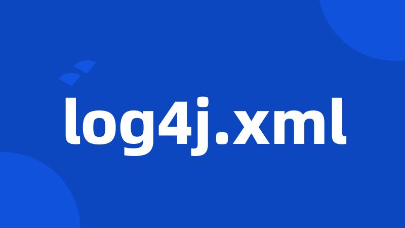 log4j.xml