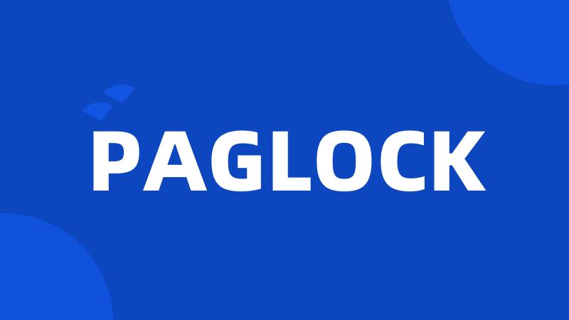 PAGLOCK