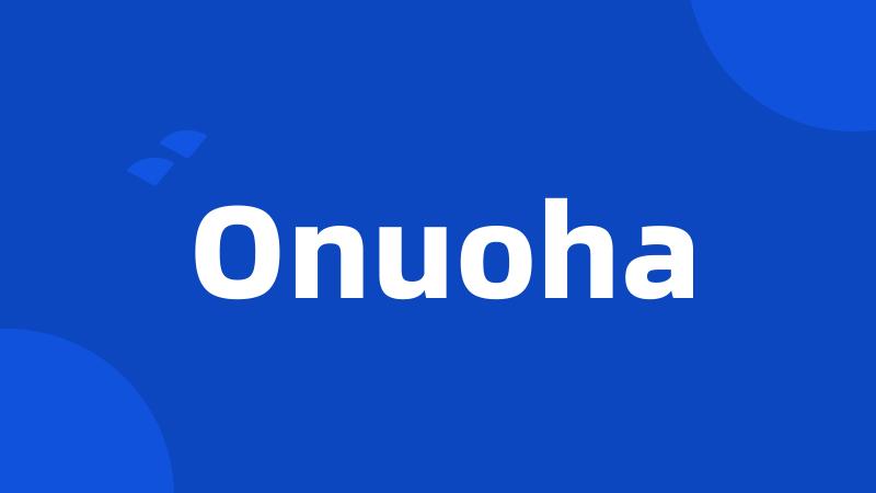 Onuoha