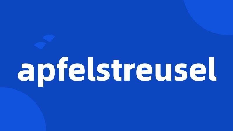 apfelstreusel