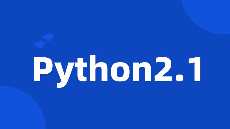 Python2.1