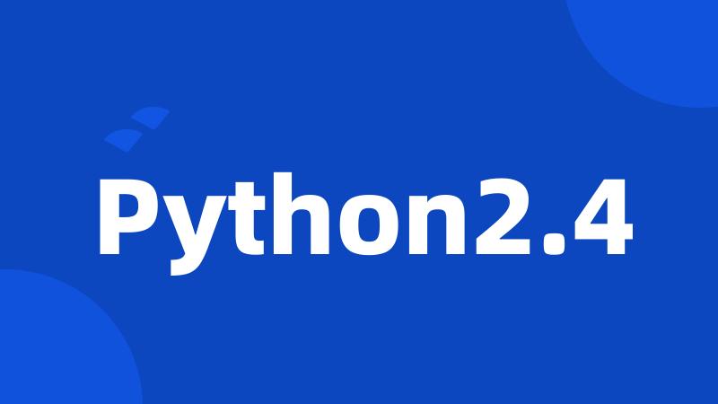 Python2.4