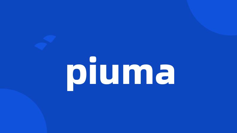 piuma