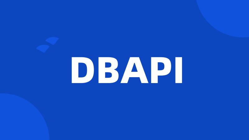 DBAPI