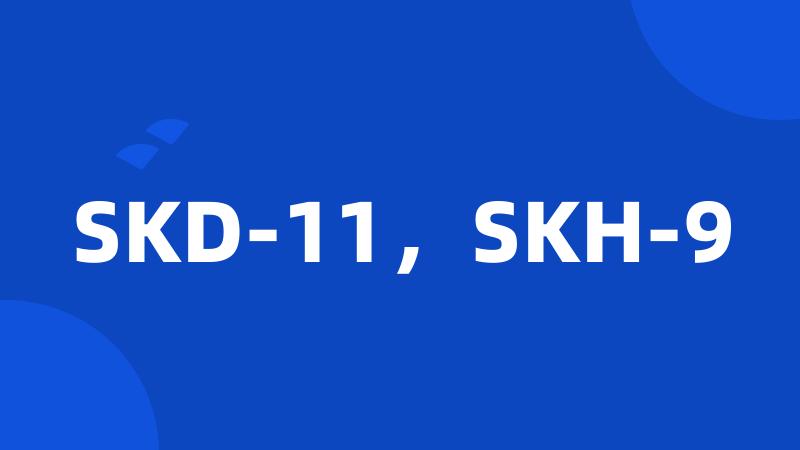 SKD-11，SKH-9