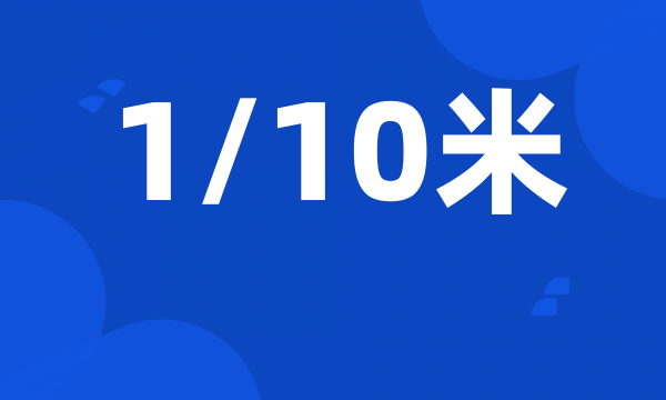 1/10米