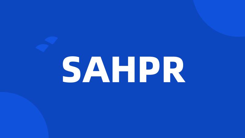 SAHPR