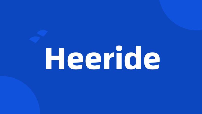 Heeride