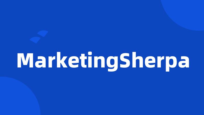 MarketingSherpa