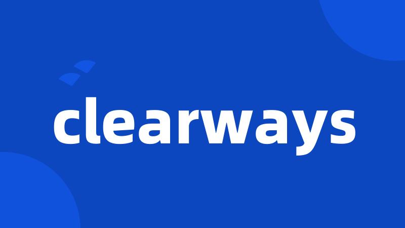 clearways