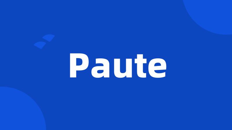 Paute