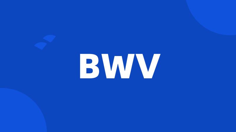 BWV