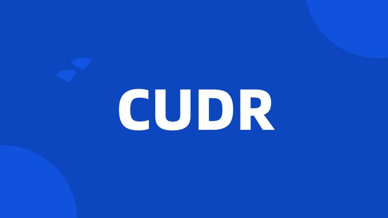 CUDR