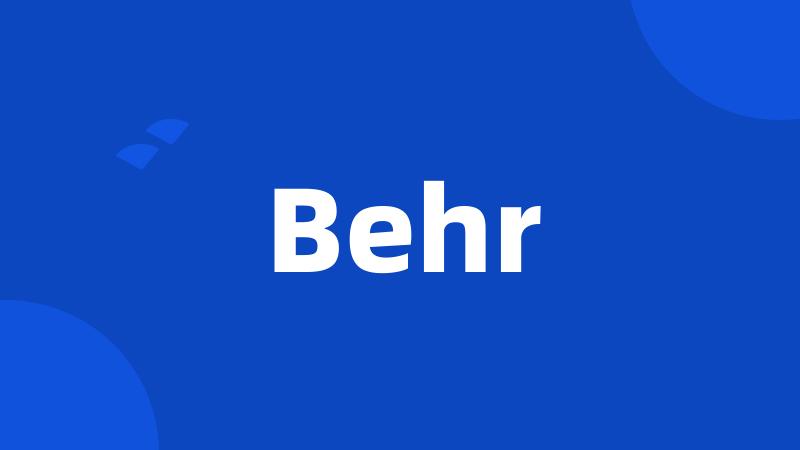 Behr