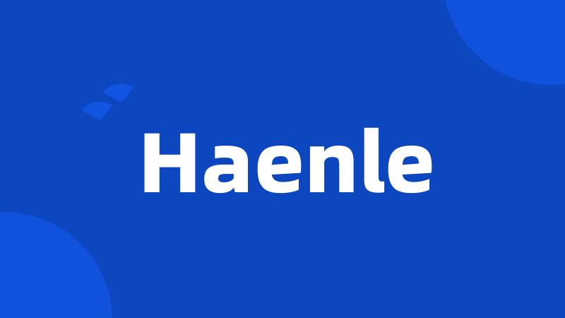 Haenle