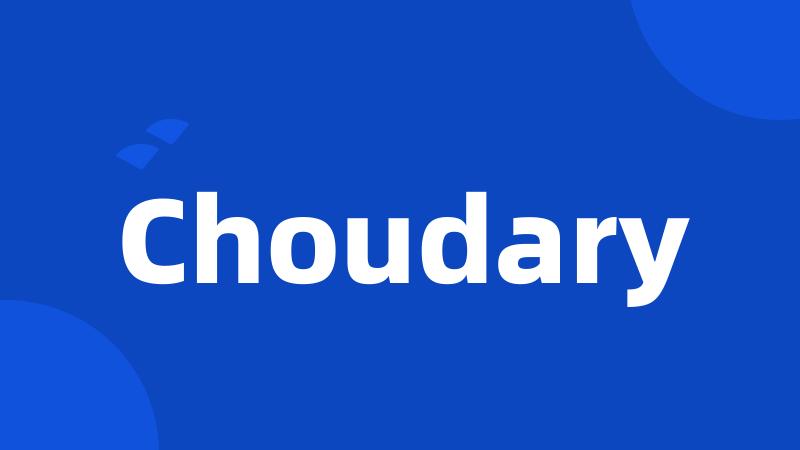 Choudary