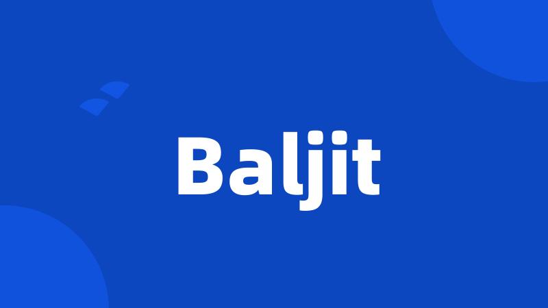 Baljit