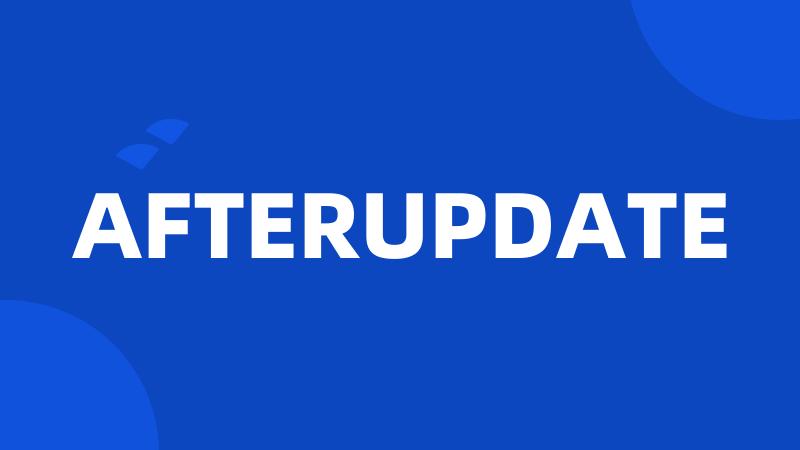 AFTERUPDATE