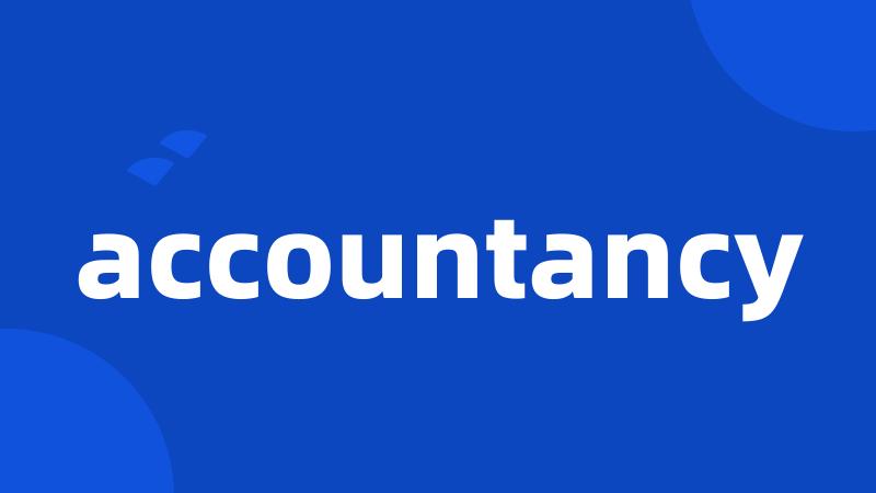 accountancy