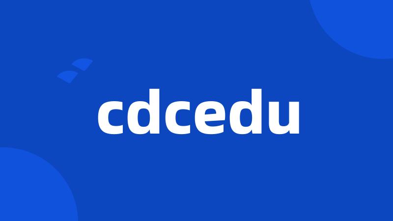 cdcedu