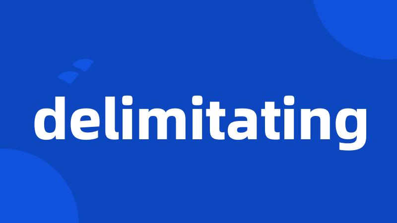 delimitating