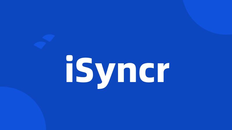 iSyncr