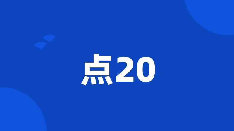 点20