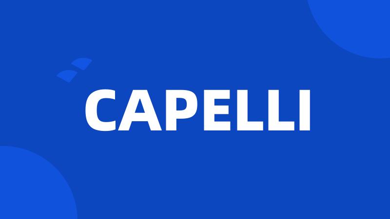 CAPELLI