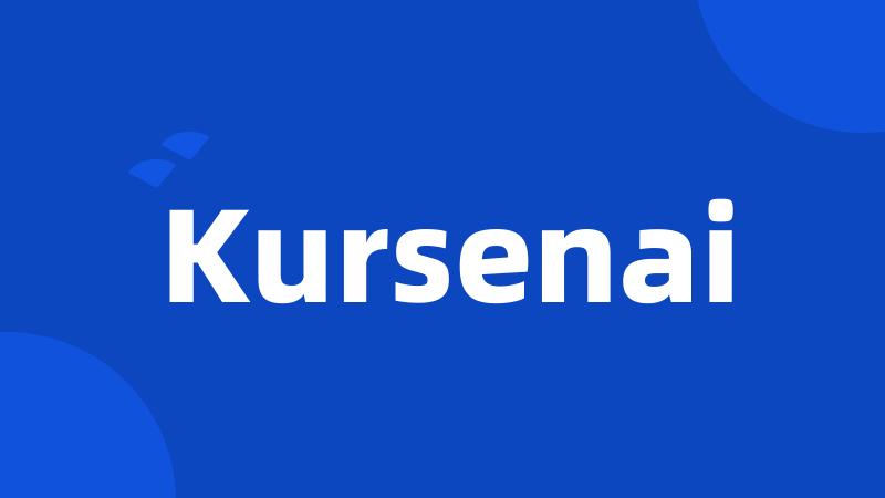 Kursenai