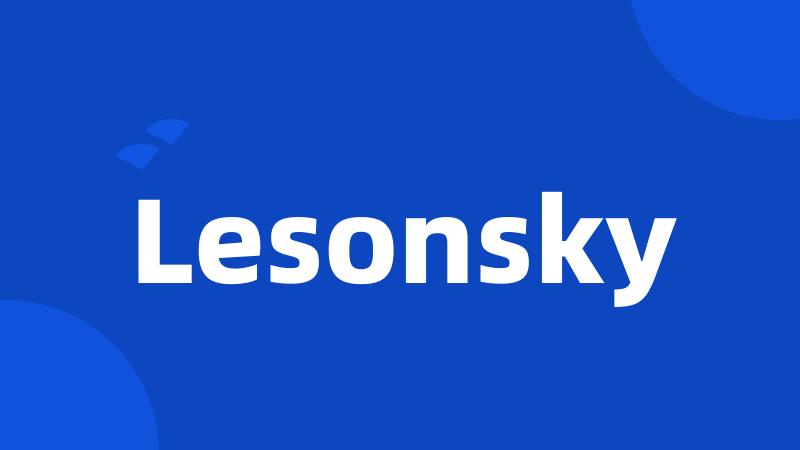 Lesonsky