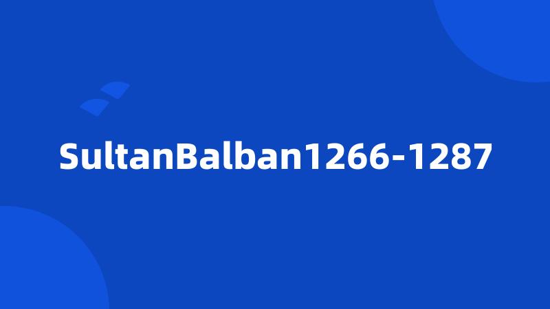 SultanBalban1266-1287