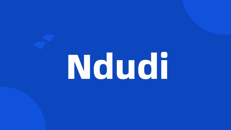 Ndudi